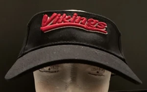 Pacific Headwear Vikings Adjustable Visor Sz. OSFM NEW Black/Red - Picture 1 of 6