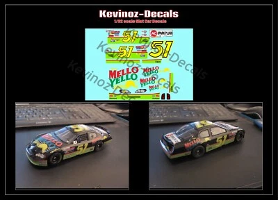 1/32 Scale Decals for Days of Thunder "Mello Yello" NASCAR - image 1 of 4
