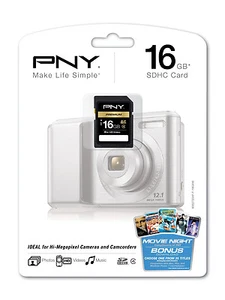 PNY 16G SD card C4 for Vivitar Digital Camera Binocular ATN BinoX smart HD video - Picture 1 of 1