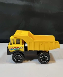 Vintage 1997 Tonka Yellow Dump Truck Toy USA Logo #3427 Steel & Plastic 5.5” - Picture 1 of 10