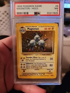SET BASE Magneton illimitato HOLO VINTAGE WOTC PSA 7 #55317625 - Foto 1 di 8