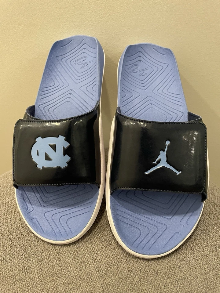 NUEVO Talla 10 UNC TEAM EMITIDO PROMO Jordan Hydro 7 Valor Azul Muestra SP18 Diapositivas Foto 1 de 4