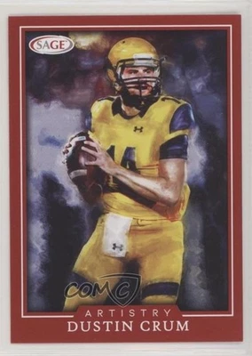 2022 SAGE Low Series Artistry Red Dustin Crum #ART-DC - Image 1 of 2