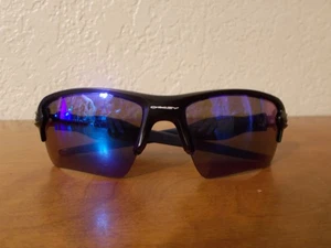Oakley Flax 2.0 NFL Cowboys OO9188-C559 Black Blue Frame Blue Mirror Sunglasses - Picture 1 of 14