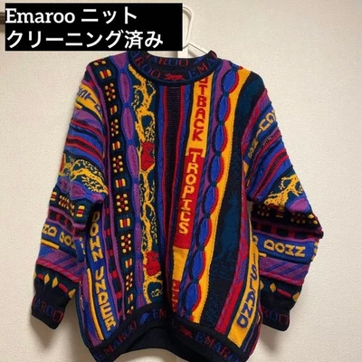 Suéter Tejido Estampado Animal Emaroo Estilo Coogi Australia 3D Vintage XS Foto 1 de 4