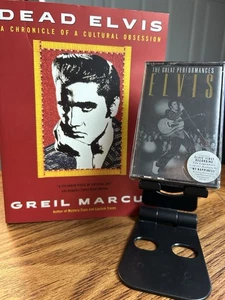 Elvis Presley The Great Performances Cassette Sealed + Dead Elvis Book 1st Ed - Picture 1 of 9