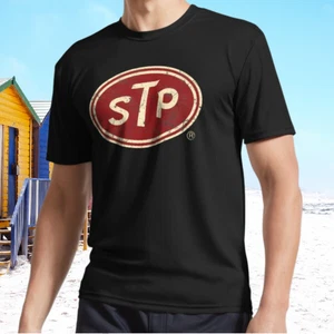 New STP Motor Oil Vintage Classic Active T-Shirt Funny Size S - 5XL - Picture 1 of 5