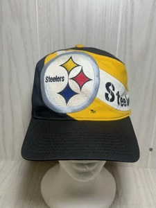 Cappello snapback vintage Eastport Pittsburgh Steelers nuovo con etichette anni 90 - Foto 1 di 9