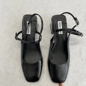 Zapatos de salón Steve Madden Emjay punta cuadrada tacón bloque para mujer negros talla US 10M - Imagen 1 de 6