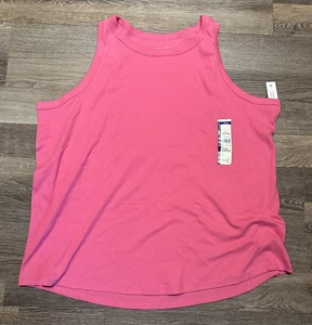 Terra & Sky hochgeschlossenes geripptes Tanktop ärmellos Rouge Damen Plus 3X 24W-26W - Bild 1 von 4