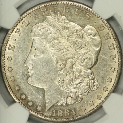 Dólar Morgan 1884-S NGC AU55 Foto 1 de 3