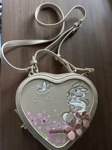 Samantha Vega Miss Bunny Heart Shaped Shoulder Bag Size Width 18 cm Multicolor - Picture 1 of 3