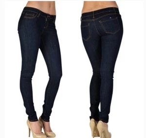 Cello Jeans Dark Wash Denim 2 Pocket Skinny Leg Stretch Mid Rise Gr. 3 - Bild 1 von 8