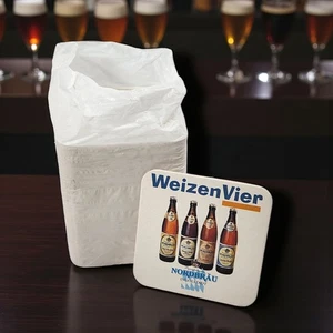 Lote de posavasos de cerveza Nordbräu Ingolstadt (68) mayormente nuevos en plástico Alemania trigo  - Imagen 1 de 7