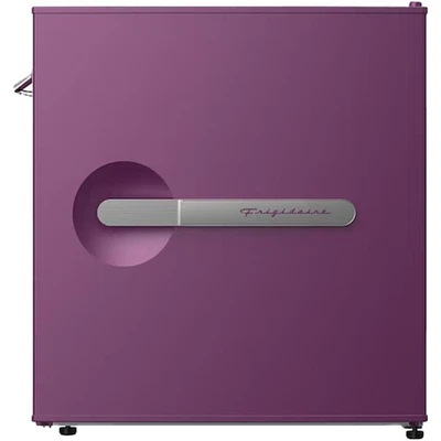 Refrigerador compacto Frigidaire retro de 1,6 pies cúbicos con abrebotellas lateral (ciruela) Foto 1 de 4