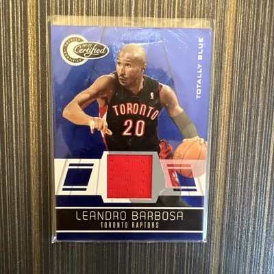 🔥🔥2010-11 Totally Certified Blue Materials #109 Leandro Barbosa Jersey /99 #B - Image 1 of 4