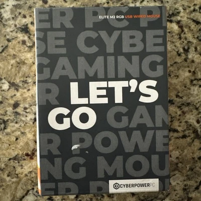 NEW CyberpowerPC M2 Elite Gaming Mouse RGB 6 Color 6 Button SEALED BOX - Image 1 of 3