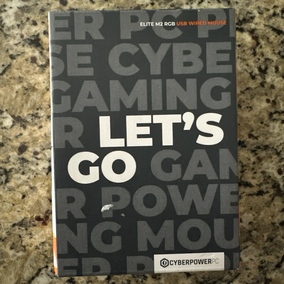 NEW CyberpowerPC M2 Elite Gaming Mouse RGB 6 Color 6 Button SEALED BOX - Image 1 of 3