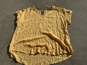 Democracy Damen Blumen Herbst Kurzarm Top Größe 1X - Bild 1 von 8