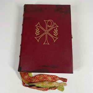 Vintage Roman Missal Red Leather LATIN Catholic Prayer Book Reference Religious - Picture 1 of 24