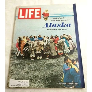 Life Magazine October 1 1965 Alaska 49th State Land of Risks & Promise Vintage - Picture 1 of 3