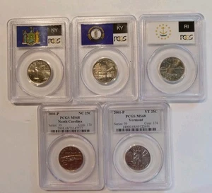2001-P State Quarter Set PCGS MS68 - Picture 1 of 2