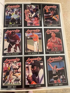 Legends Multi-Sport Trading Card Lot - Bird, Rice, Ripken, Agassi & More! - Bild 1 von 2