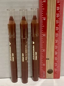Lot of 3 New, Jordana Lipstick Crayons in Java Express .06 oz ea - Picture 1 of 3
