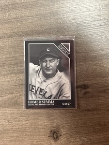 Homer Summa 1991 The Sporting News Conlon Unassisted Triple Play #205 Indians