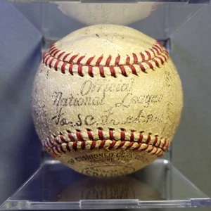 Signed 1942 Brooklyn Dodgers Team - Spalding Ford Frick Official NL Baseball HOF - Picture 1 of 10