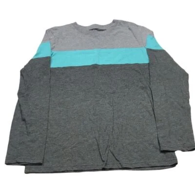 Urban Pipeline Boys Size Large Gray Blue The Awesomely soft ultimate Tee Long - Image 1 of 4