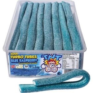 TNT SOUR TURBO TUBES BLUERASPBERRY 1.5kg - Picture 1 of 3