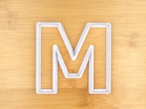 Letter M Alphabet Cookie Cutter Fondant Mould - Picture 1 of 1
