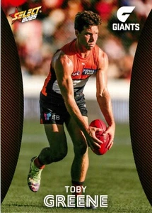 2025 GWS Giants AFL Select Footy Stars Card - Toby Greene - Foto 1 di 3