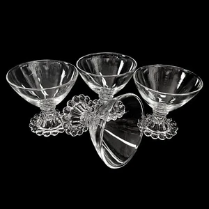 4 Anchor Hocking Berwick Boopie Champagne Sherbet Copa Fuego Rey Burbuja - Imagen 1 de 5