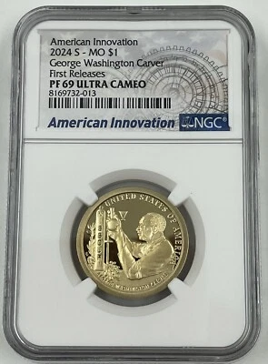 2024 S PROOF AMERICAN INNOVATION MISSOURI GEORGE W NGC PF69 FIRST RELEASES⭐ F06 - Image 1 of 2