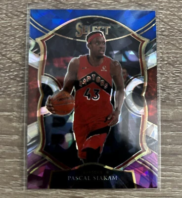 Pascal Siakam 2020-21 Select Concourse Blue White Purple Cracked Ice Prizm #46 - Image 1 of 2