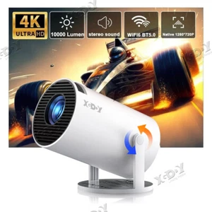 XGODY 4K Tragbarer Projektor Beamer HY300 Pro 720p Anroid 11 Wifi6 BT 5.0 Kino - Bild 1 von 11