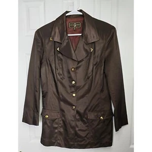 St. John Sport by Marie Gray Brown Button Up Jacket- Women's Size Medium - Picture 1 of 5