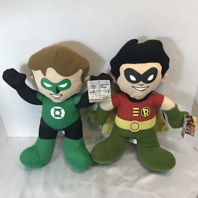 Muñeco de peluche Linterna Verde y Robin DC Comics nuevo con etiquetas Super Friends Foto 1 de 4
