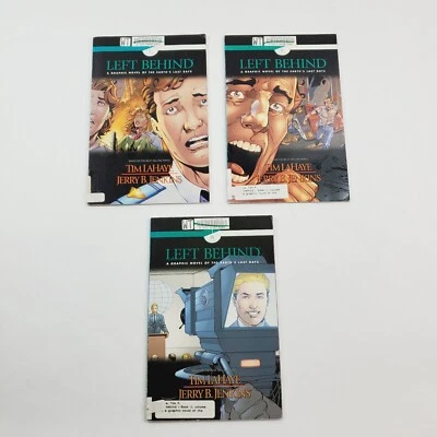 Lot of 3 Left Behind Graphic Novels Book 1 Volumes 1 2 and 4 Tim Lahaye TPB - Image 1 of 4