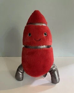 Jellycat LONDON Cosmopop Red Rocket Plush 10” NWOT 2021 Soft Rare SKU cos6r - Picture 1 of 12