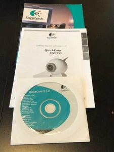 Logitech QuickCam 5.3.2 BUNDLE CD-ROM + QuickCam Express per iniziare RARO - Foto 1 di 1
