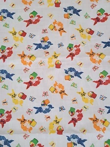 Vintage Easter Bunny 1 1/3 yd x 44" Cotton Or Blend Sewing Fabric - Picture 1 of 3