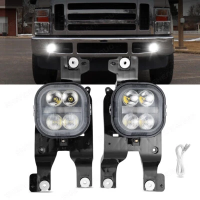 LED Fog Lights DRL for 2008 2009 2010 Ford F-250 F-350 F-450 F-550 Super Duty - Image 1 of 4