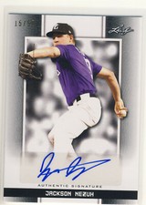 JACKSON NEZUH 2019 Leaf Perfect Game PG Black AUTO /50 FSU