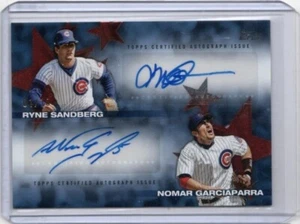 2025 Topps Series 2 RYNE SANDBERG NOMAR GARCIAPARRA Baseball Stars Dual Auto /10 - Picture 1 of 2