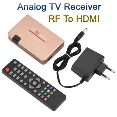 RF to HDMI Digital Convertor TV BOX Analog TV Receiver Adapter +Remote Control - Image 1 of 4