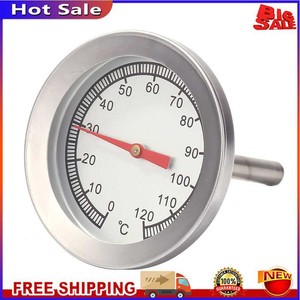 BBQ Smoke Grill Thermometer 0-120 Celsius Stainless Steel Baking Oven Temp Gauge