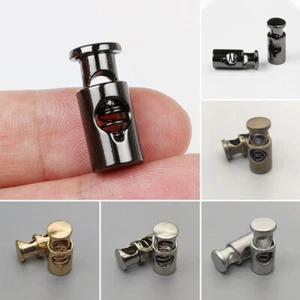 10Pcs Metal Cord Lock Stopper Rope End Clip Buckle for Hiking Backpack Shoelace - Picture 1 of 34